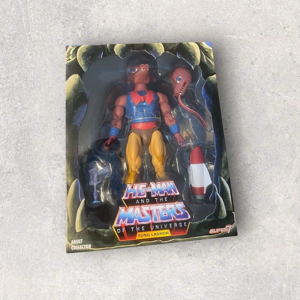TUNG LASHOR 2.0 Masters of the Universe Classics FILMATION Club Grayskull He-Man